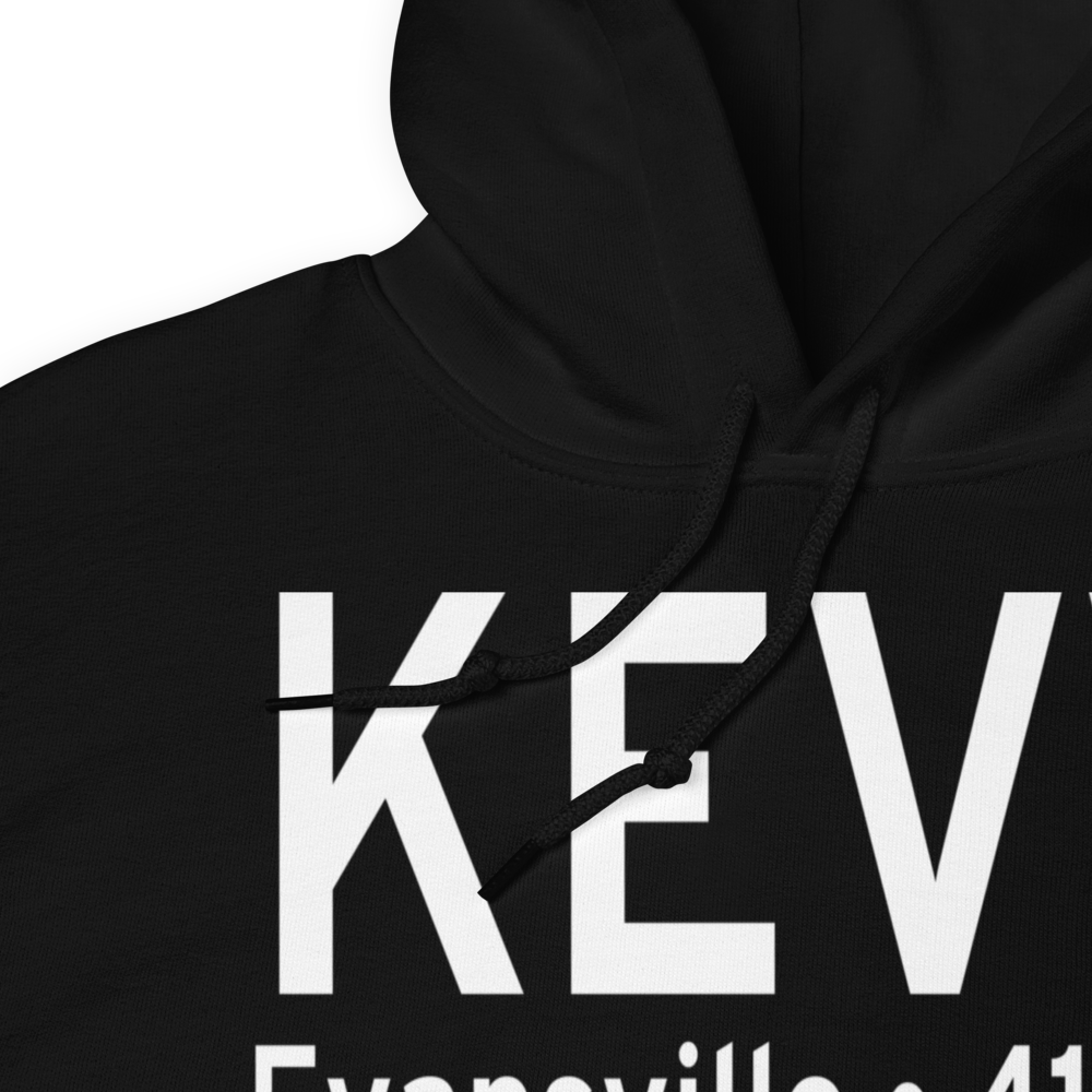 Evansville Regional Airport (KEVV) ICAO Hoodie Sweatshirt 