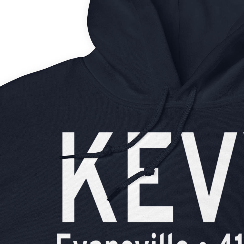 Evansville Regional Airport (KEVV) ICAO Hoodie Sweatshirt 