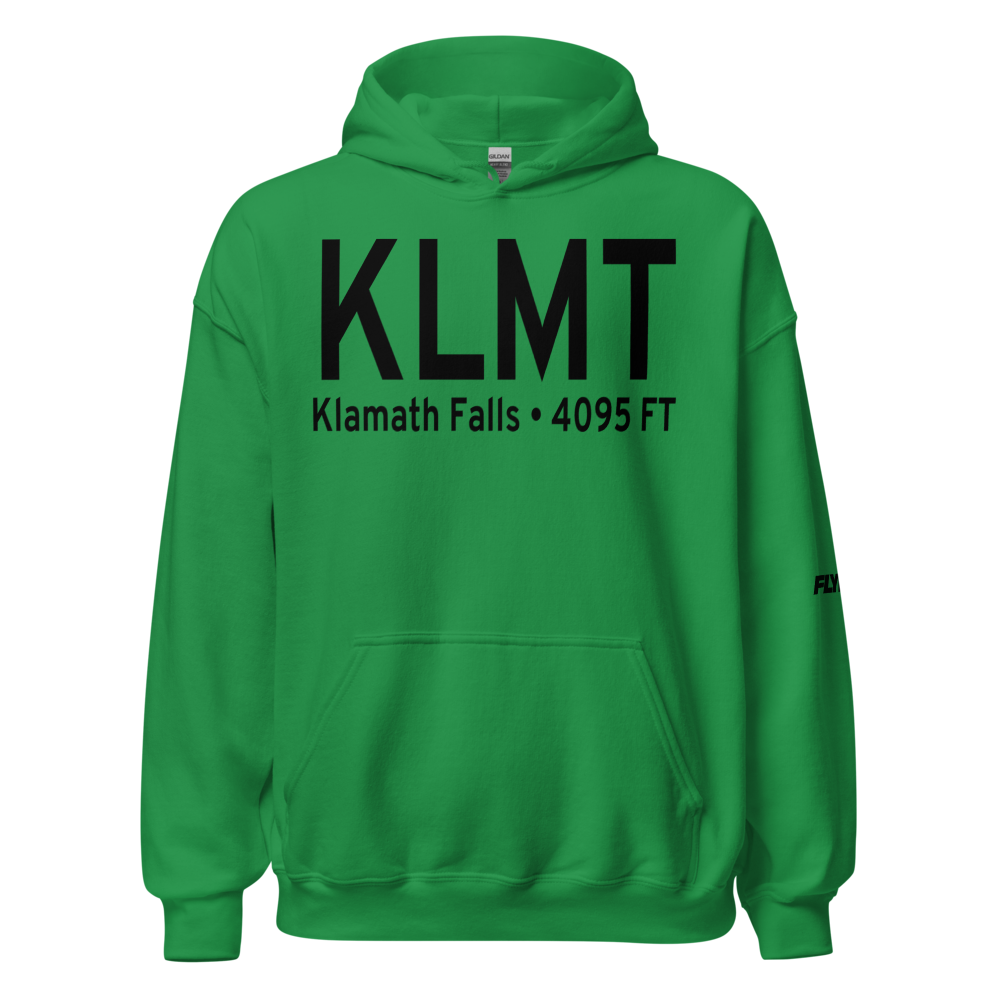 Crater Lake-Klamath Regional Airport (KLMT) ICAO Hoodie Sweatshirt 