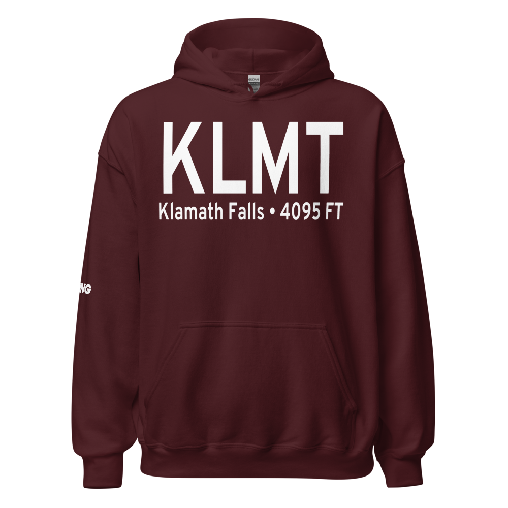 Crater Lake-Klamath Regional Airport (KLMT) ICAO Hoodie Sweatshirt 