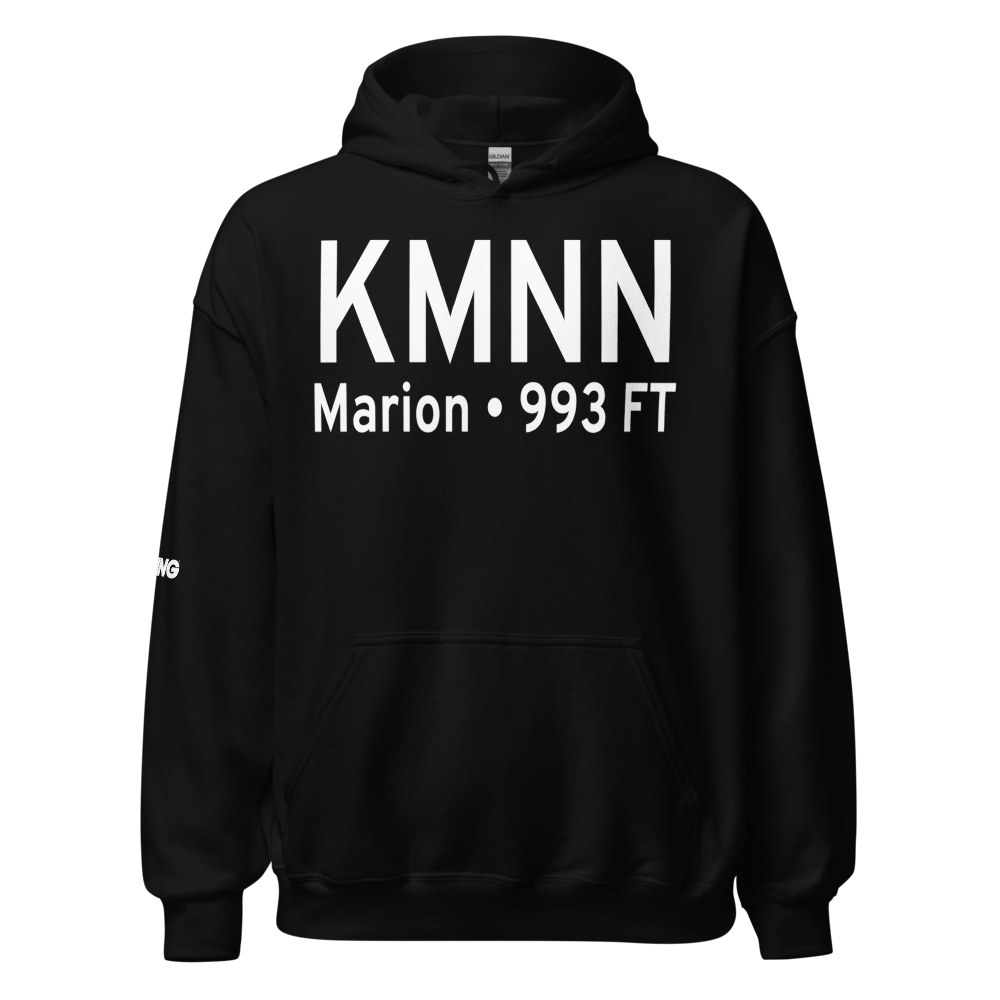 Marion Municipal Airport (KMNN) ICAO Hoodie Sweatshirt 