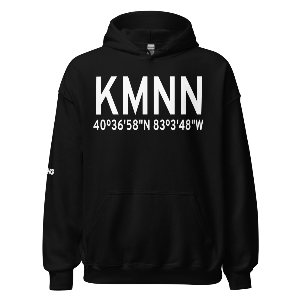 Marion Municipal Airport (KMNN) ICAO Hoodie Sweatshirt 