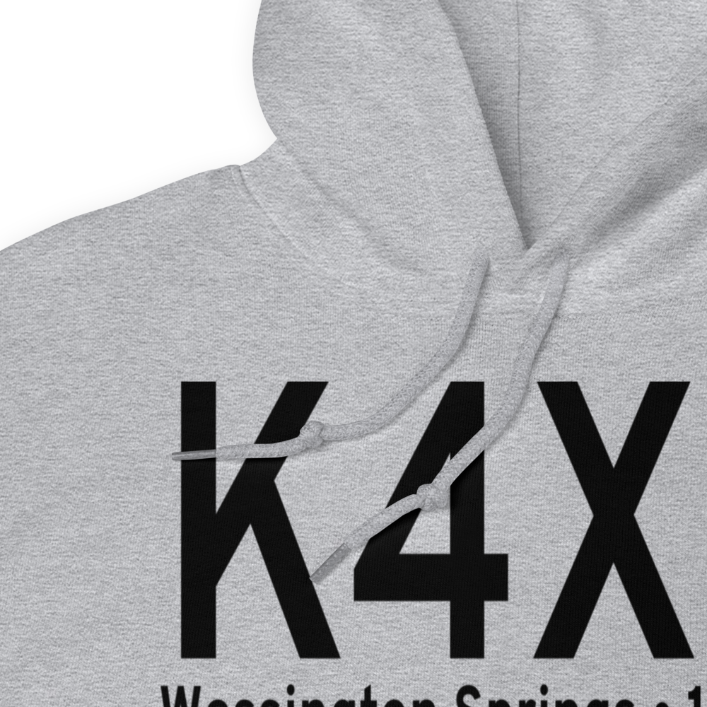 Wessington Springs Airport (K4X4) ICAO Hoodie Sweatshirt 