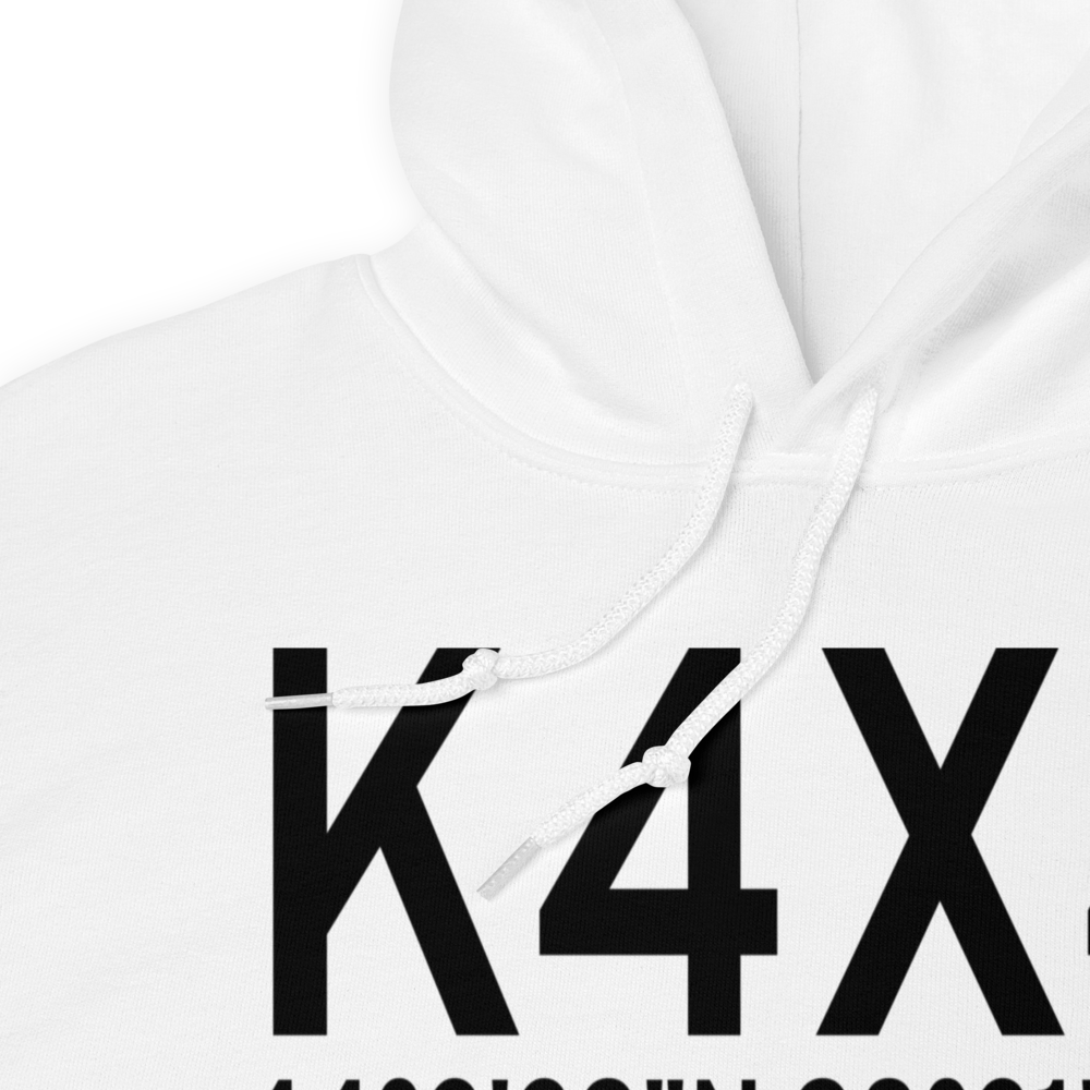 Wessington Springs Airport (K4X4) ICAO Hoodie Sweatshirt 