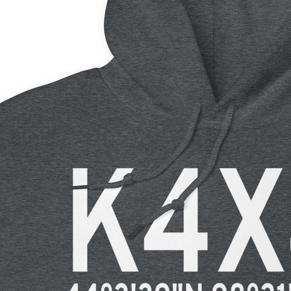 Wessington Springs Airport (K4X4) ICAO Hoodie Sweatshirt 