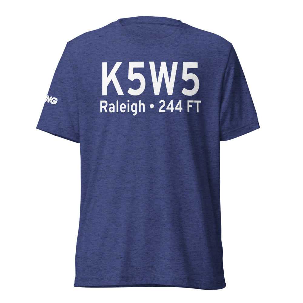 Triple W Airport (K5W5) ICAO Tri-blend T-Shirt 