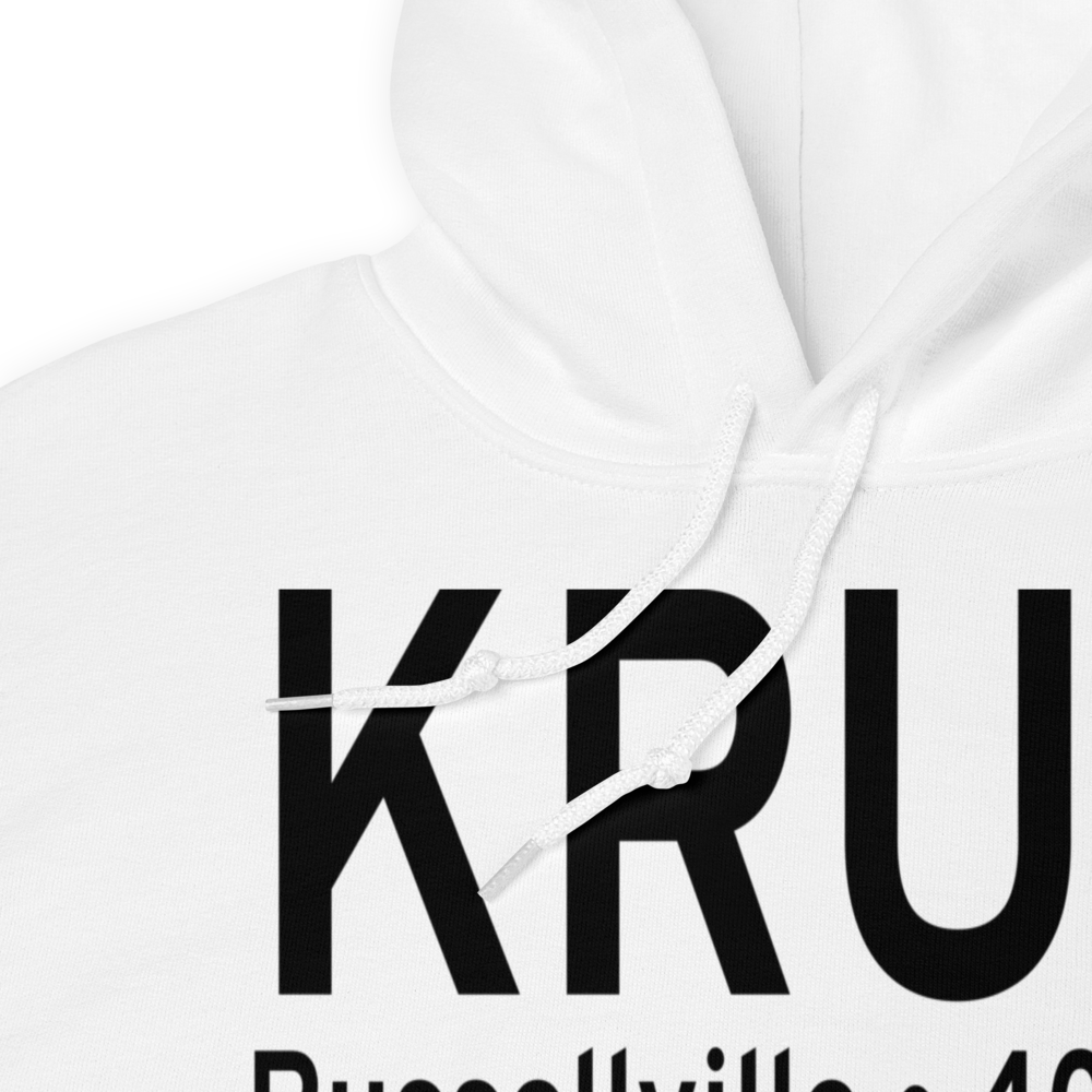 Russellville Regional Airport (KRUE) ICAO Hoodie Sweatshirt 