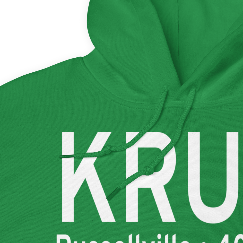 Russellville Regional Airport (KRUE) ICAO Hoodie Sweatshirt 