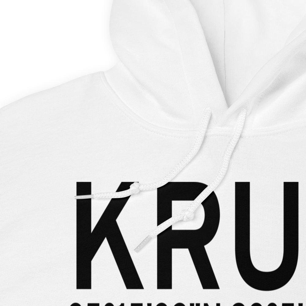 Russellville Regional Airport (KRUE) ICAO Hoodie Sweatshirt 