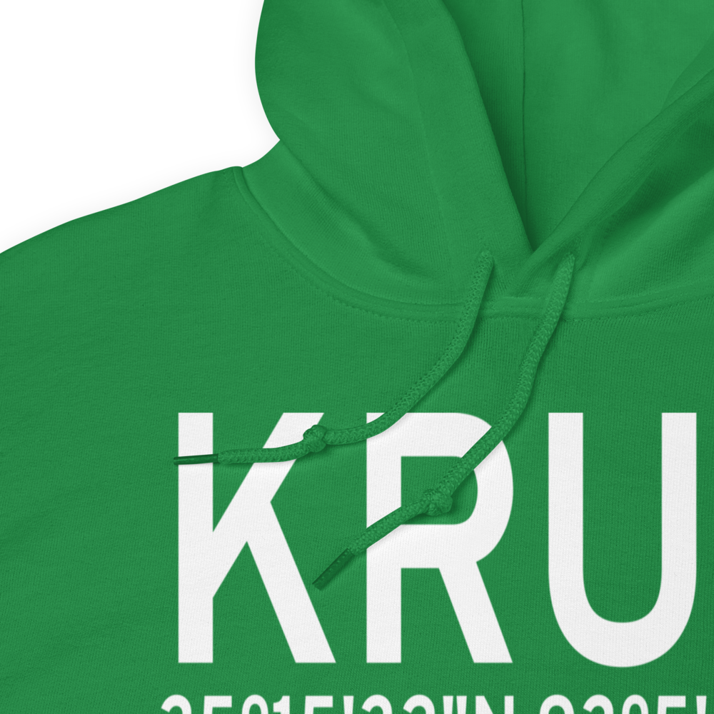 Russellville Regional Airport (KRUE) ICAO Hoodie Sweatshirt 