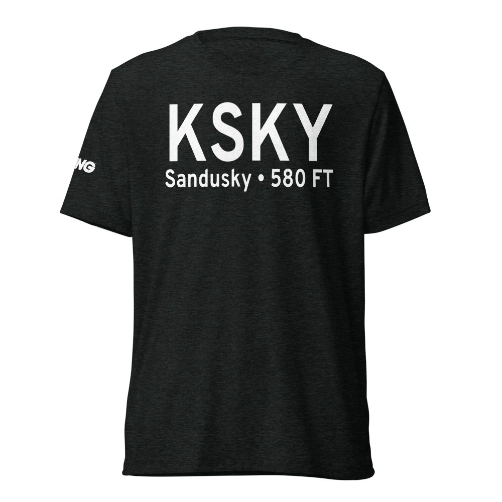 Griffing Sandusky Airport (KSKY) ICAO Tri-blend T-Shirt 