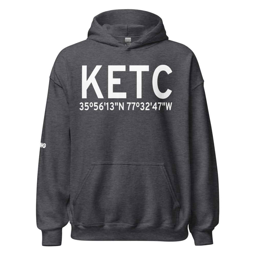 Tarboro Edgecombe Airport (KETC) ICAO Hoodie Sweatshirt 