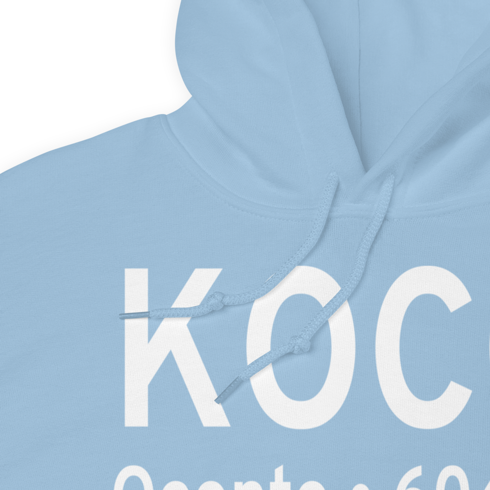 J. Douglas Bake Memorial Airport (KOCQ) ICAO Hoodie Sweatshirt 