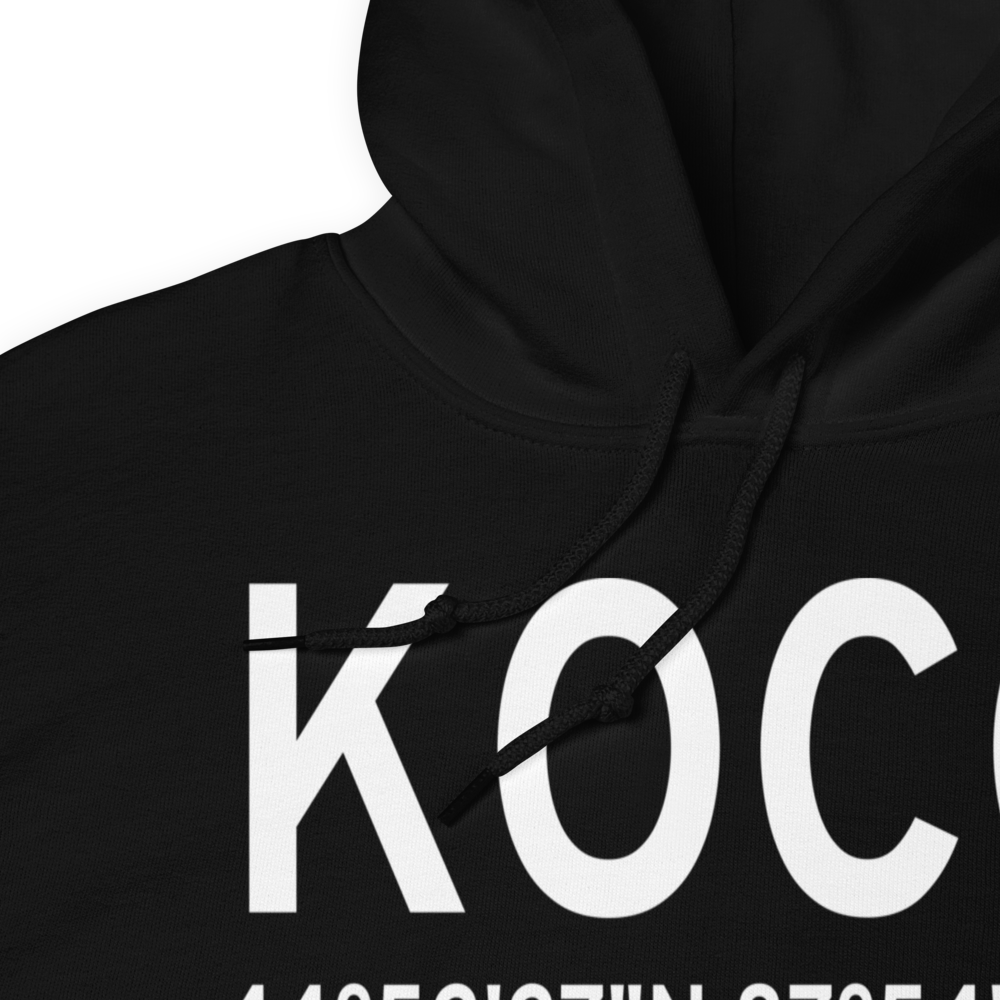 J. Douglas Bake Memorial Airport (KOCQ) ICAO Hoodie Sweatshirt 