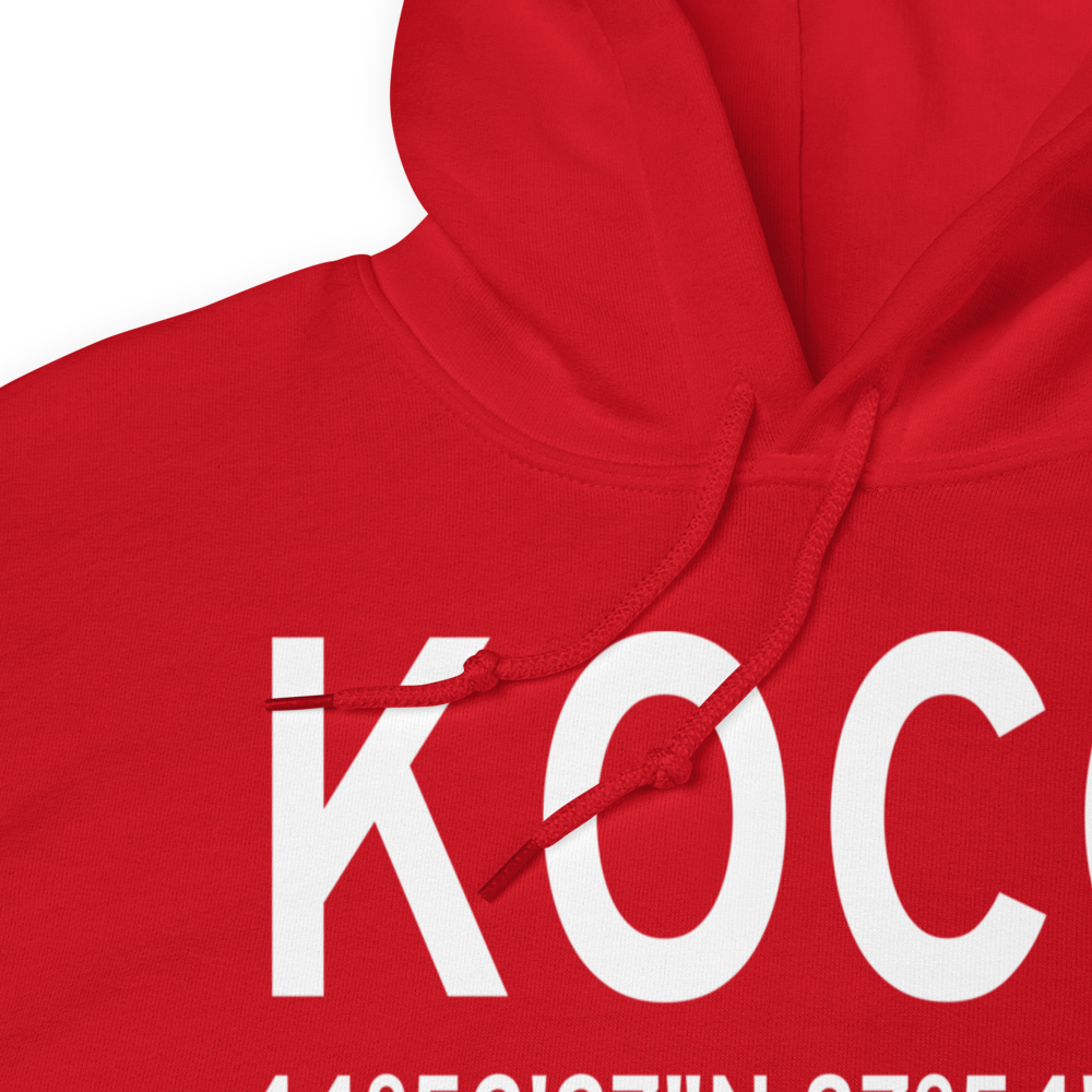 J. Douglas Bake Memorial Airport (KOCQ) ICAO Hoodie Sweatshirt 
