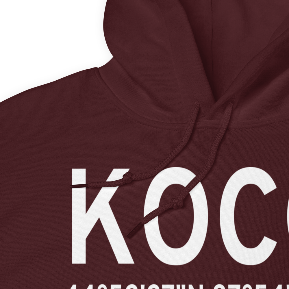 J. Douglas Bake Memorial Airport (KOCQ) ICAO Hoodie Sweatshirt 