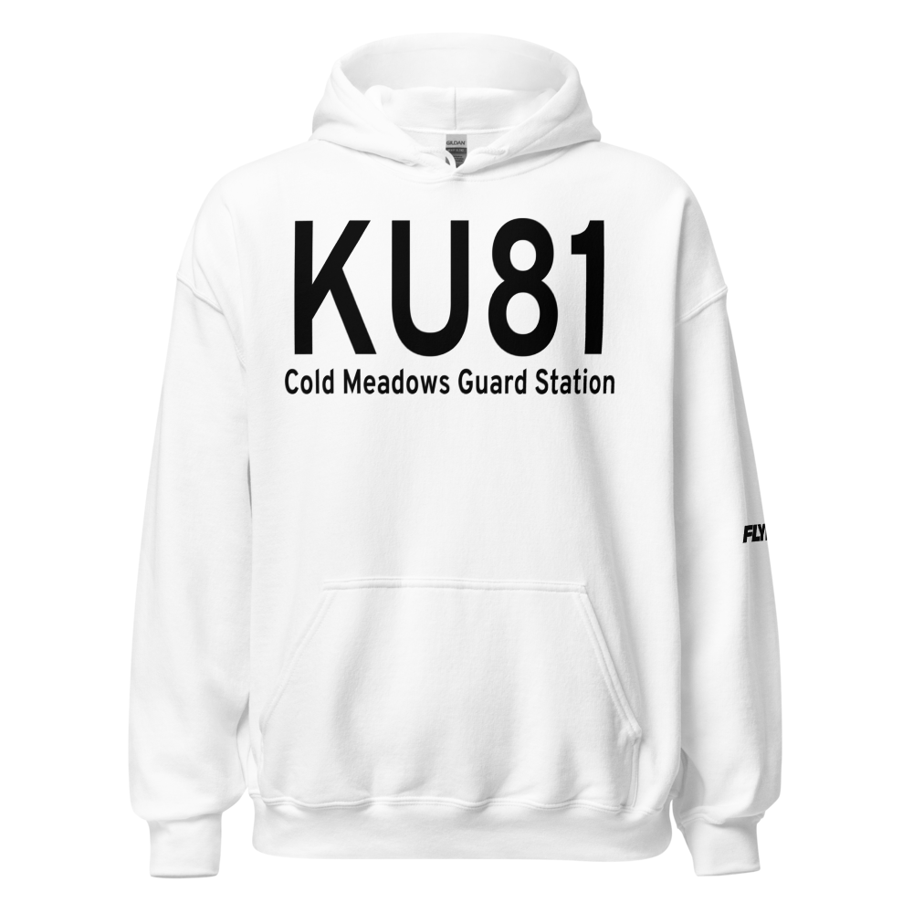 Cold Meadows US Forest Service Airport (KU81) ICAO Hoodie Sweatshirt 