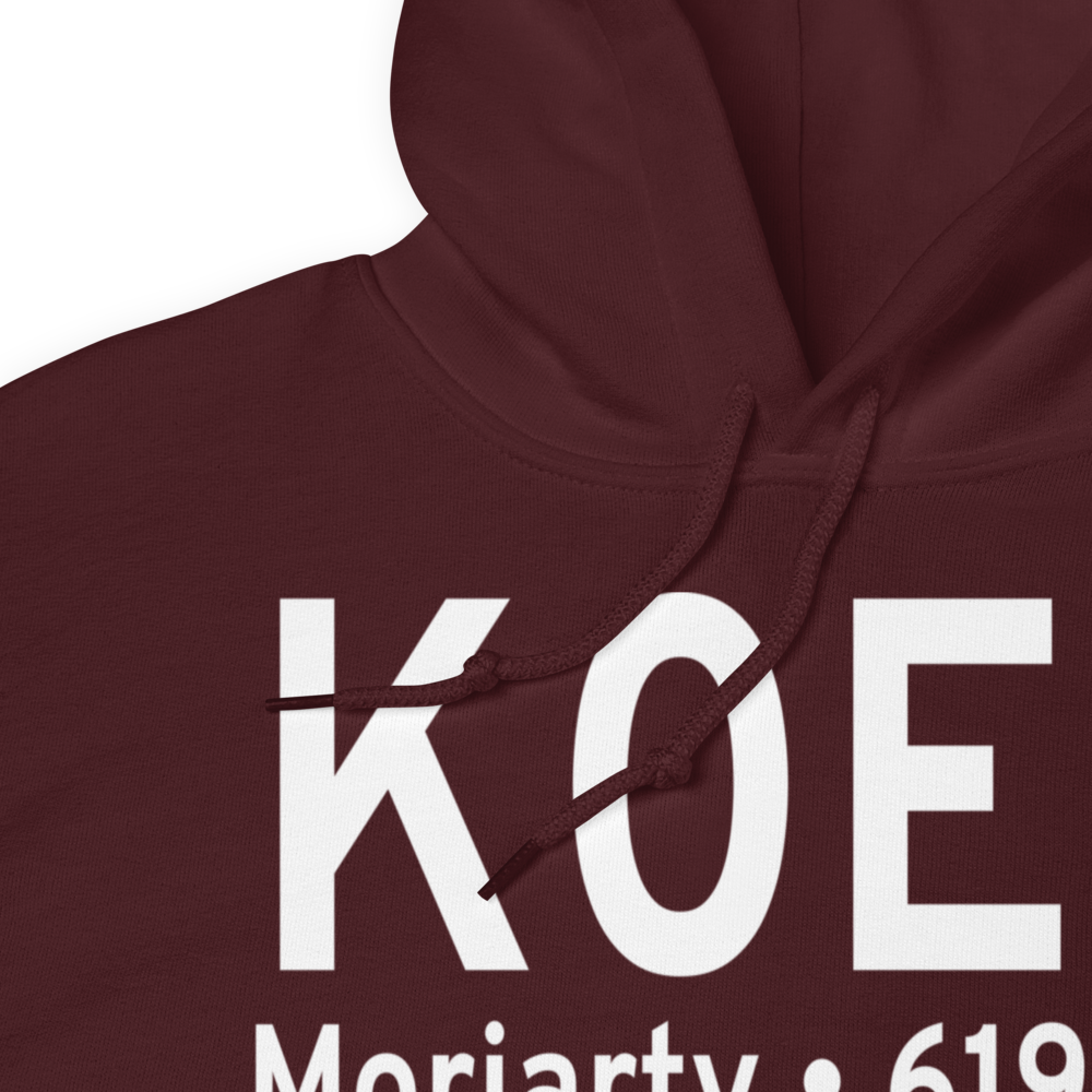 Moriarty Municipal Airport (K0E0) ICAO Hoodie Sweatshirt 