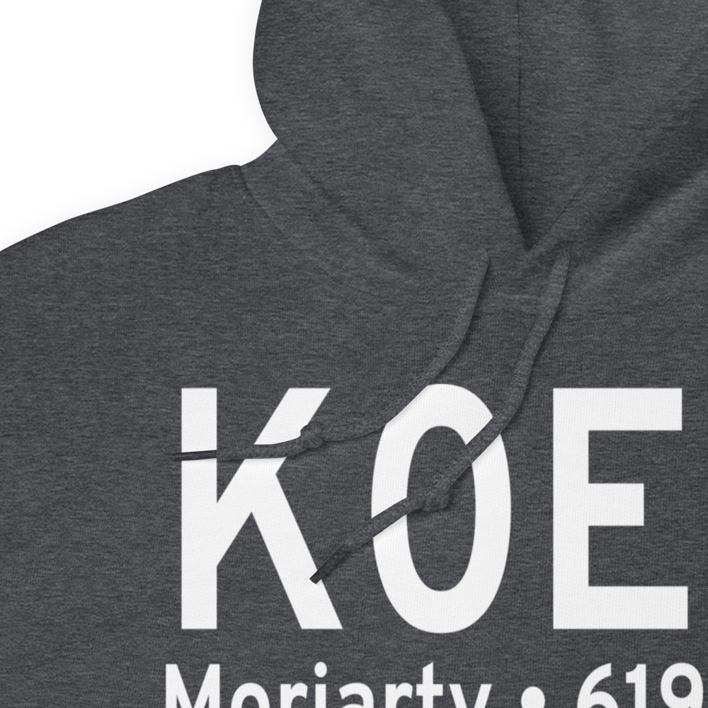 Moriarty Municipal Airport (K0E0) ICAO Hoodie Sweatshirt 