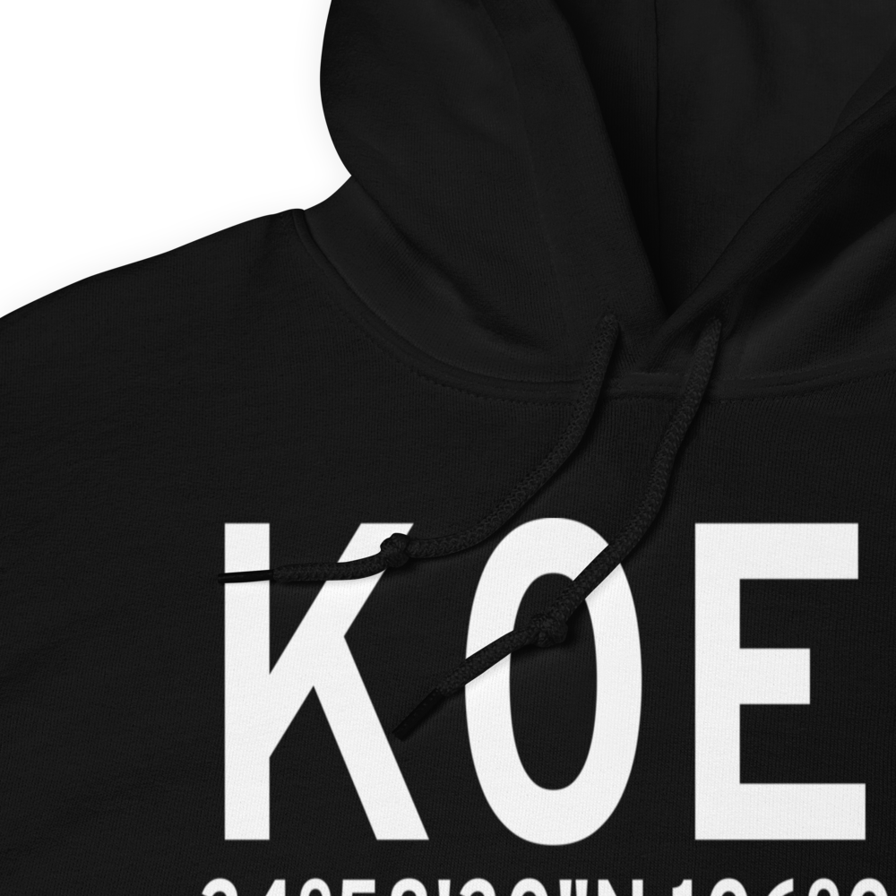 Moriarty Municipal Airport (K0E0) ICAO Hoodie Sweatshirt 