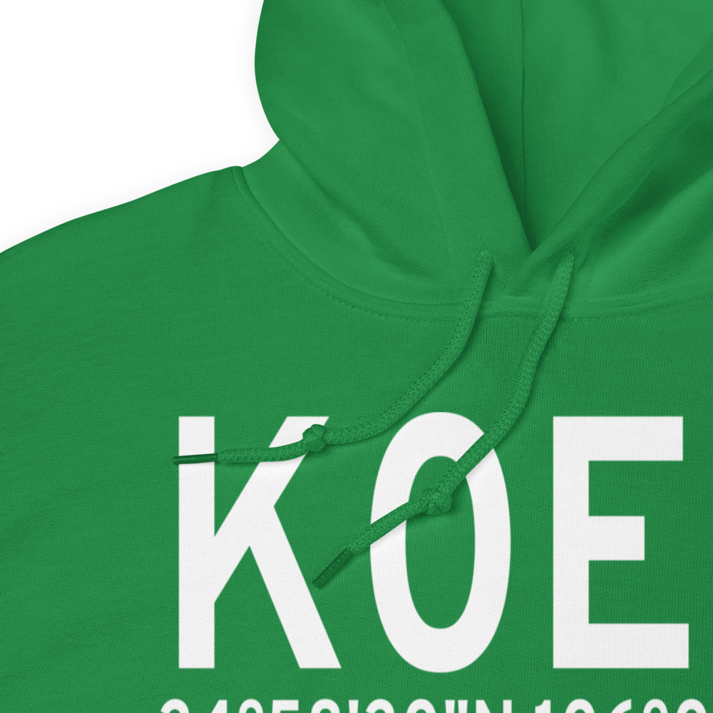 Moriarty Municipal Airport (K0E0) ICAO Hoodie Sweatshirt 