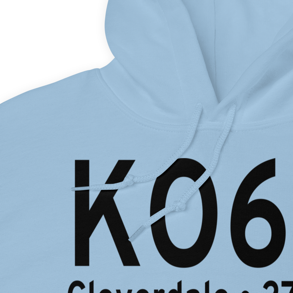 Cloverdale Municipal Airport (KO60) ICAO Hoodie Sweatshirt 