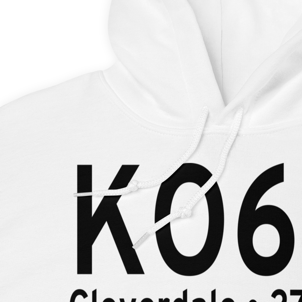 Cloverdale Municipal Airport (KO60) ICAO Hoodie Sweatshirt 