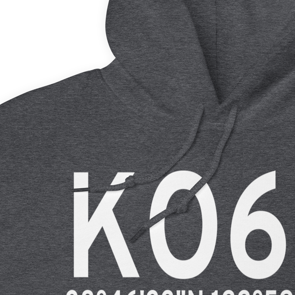 Cloverdale Municipal Airport (KO60) ICAO Hoodie Sweatshirt 