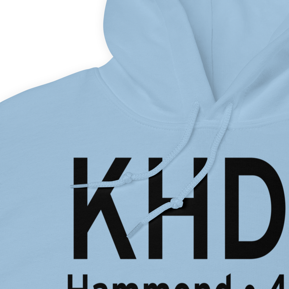 Hammond Northshore Regional Airport (KHDC) ICAO Hoodie Sweatshirt 