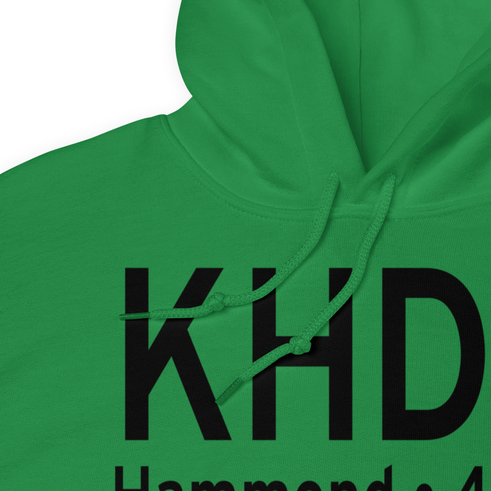 Hammond Northshore Regional Airport (KHDC) ICAO Hoodie Sweatshirt 