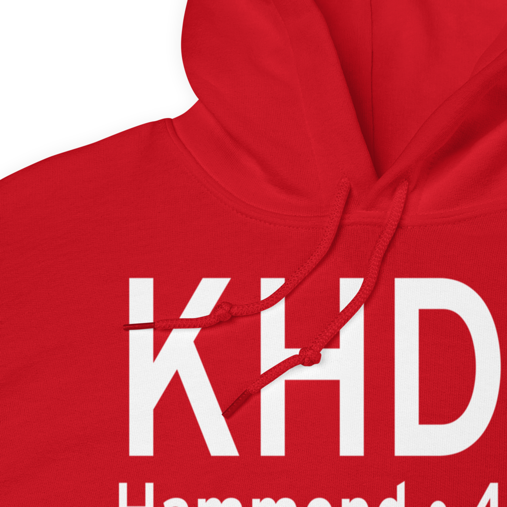 Hammond Northshore Regional Airport (KHDC) ICAO Hoodie Sweatshirt 