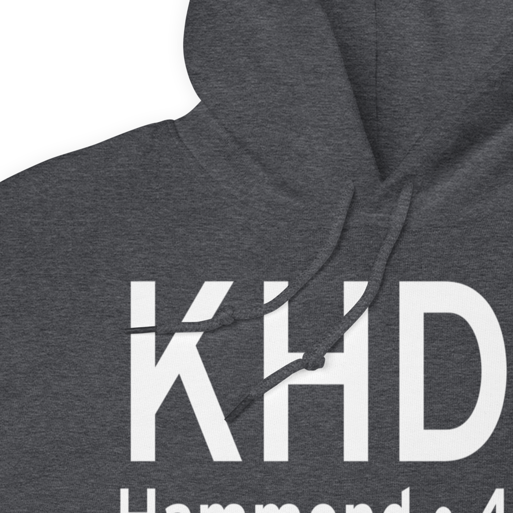 Hammond Northshore Regional Airport (KHDC) ICAO Hoodie Sweatshirt 