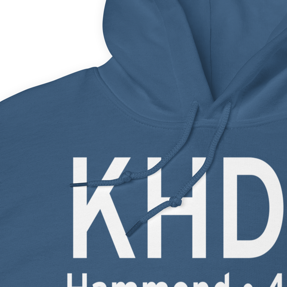 Hammond Northshore Regional Airport (KHDC) ICAO Hoodie Sweatshirt 