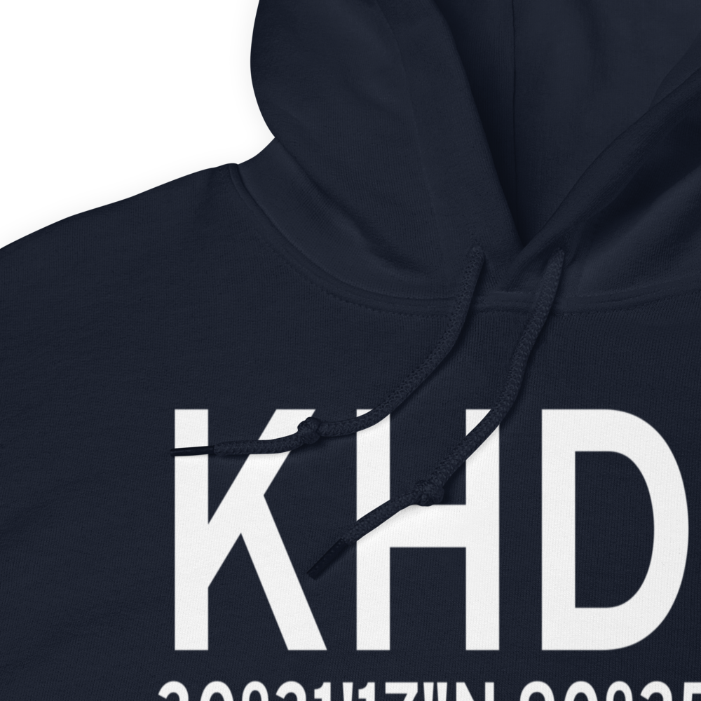 Hammond Northshore Regional Airport (KHDC) ICAO Hoodie Sweatshirt 