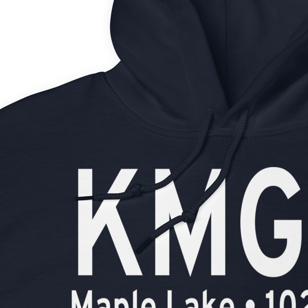 Maple Lake Municipal Airport (KMGG) ICAO Hoodie Sweatshirt 