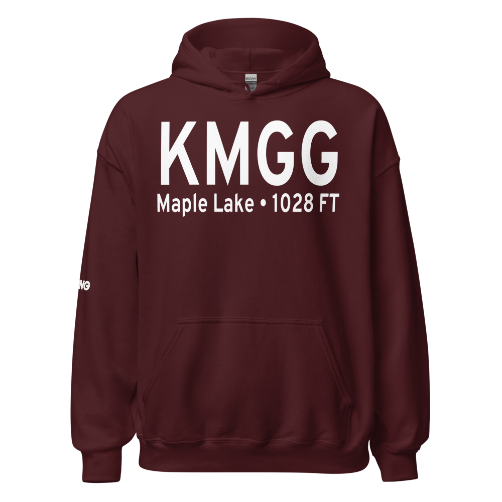 Maple Lake Municipal Airport (KMGG) ICAO Hoodie Sweatshirt 