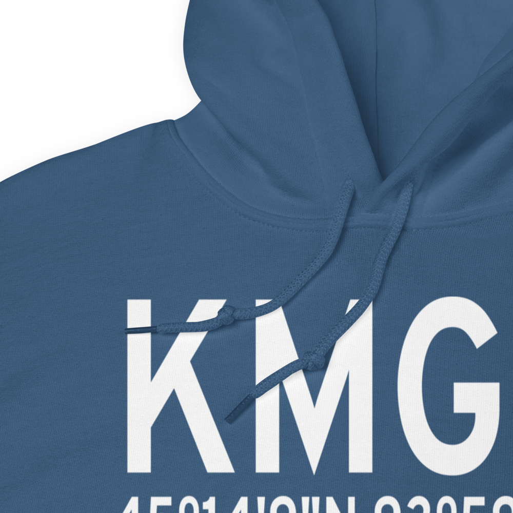 Maple Lake Municipal Airport (KMGG) ICAO Hoodie Sweatshirt 