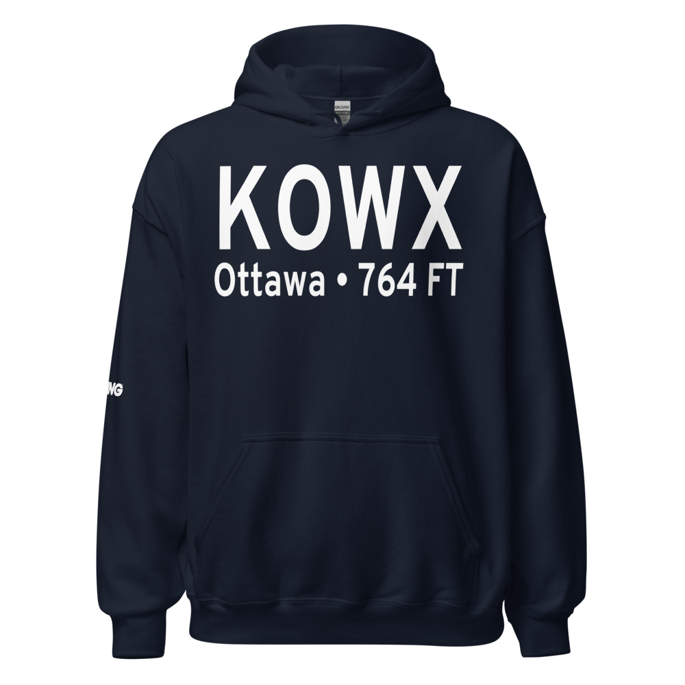 Putnam County Airport (KOWX) ICAO Hoodie Sweatshirt 