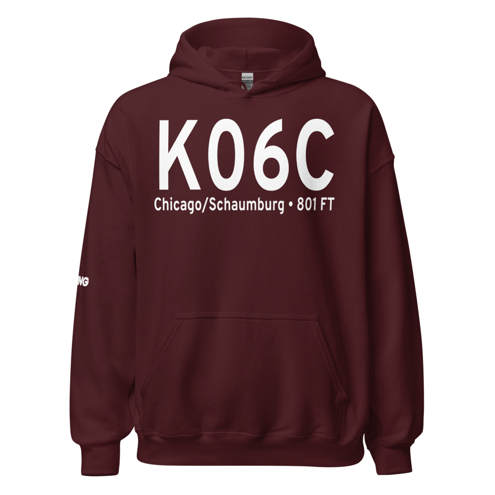 Schaumburg Regional Airport (K06C) ICAO Hoodie Sweatshirt 