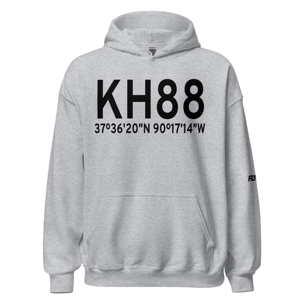 A Paul Vance Fredericktown Regional Airport (KH88) ICAO Hoodie Sweatshirt 
