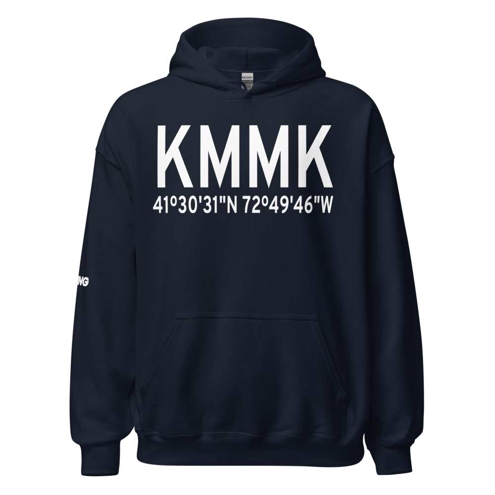 Meriden Markham Municipal Airport (KMMK) ICAO Hoodie Sweatshirt 