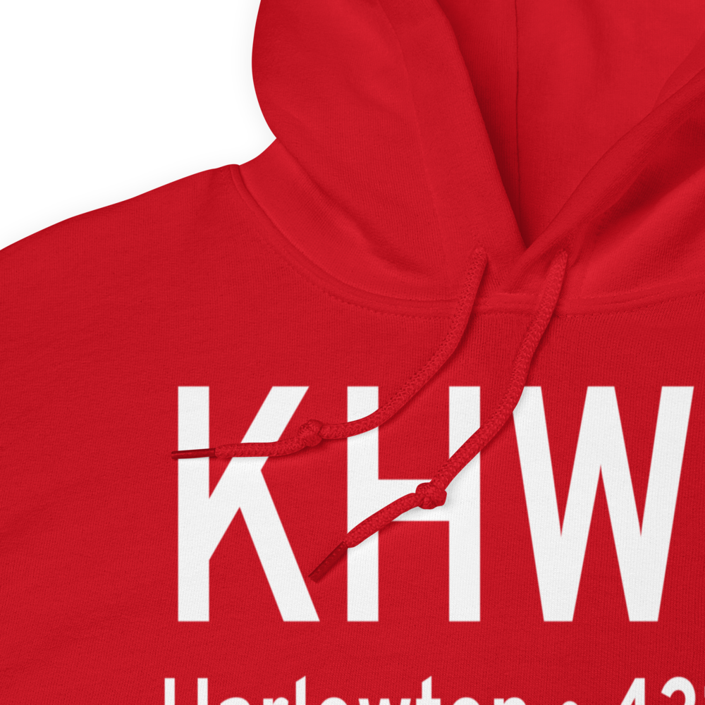 Wheatland County At Harlowton Airport (KHWQ) ICAO Hoodie Sweatshirt 