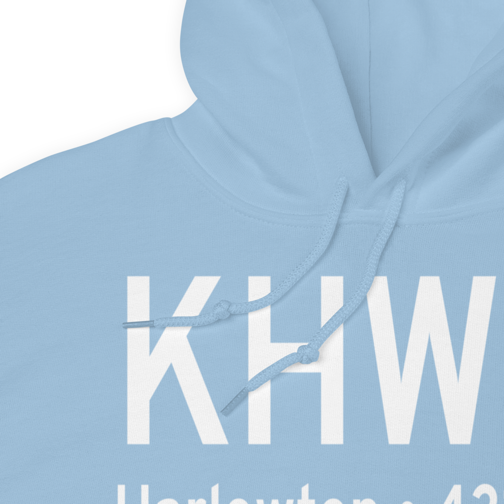 Wheatland County At Harlowton Airport (KHWQ) ICAO Hoodie Sweatshirt 