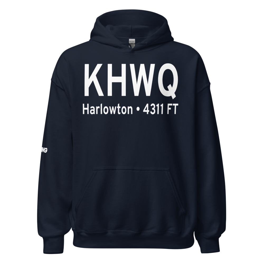 Wheatland County At Harlowton Airport (KHWQ) ICAO Hoodie Sweatshirt 