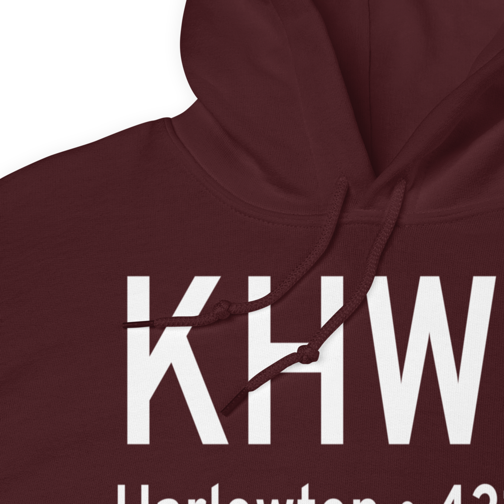 Wheatland County At Harlowton Airport (KHWQ) ICAO Hoodie Sweatshirt 