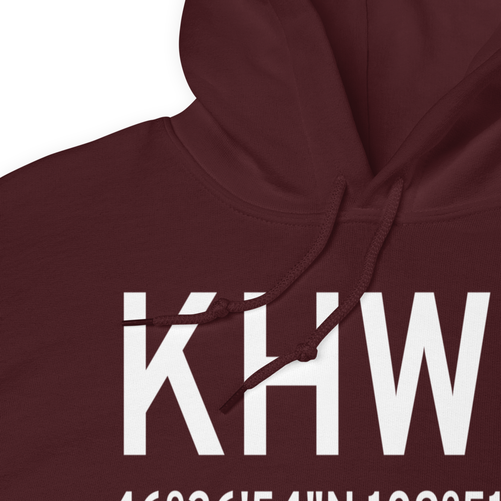 Wheatland County At Harlowton Airport (KHWQ) ICAO Hoodie Sweatshirt 