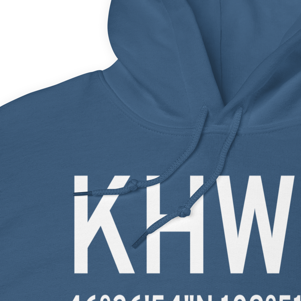 Wheatland County At Harlowton Airport (KHWQ) ICAO Hoodie Sweatshirt 