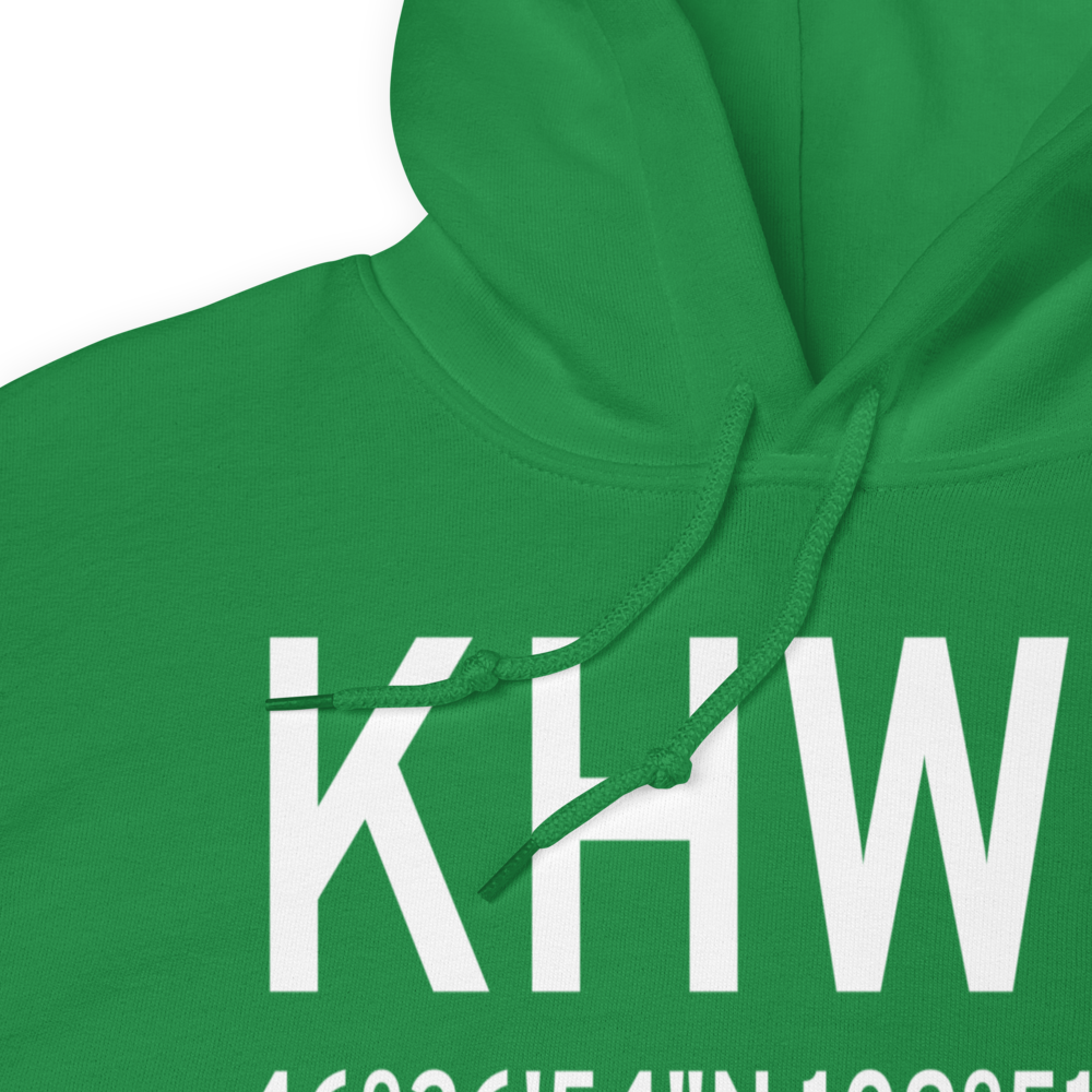 Wheatland County At Harlowton Airport (KHWQ) ICAO Hoodie Sweatshirt 