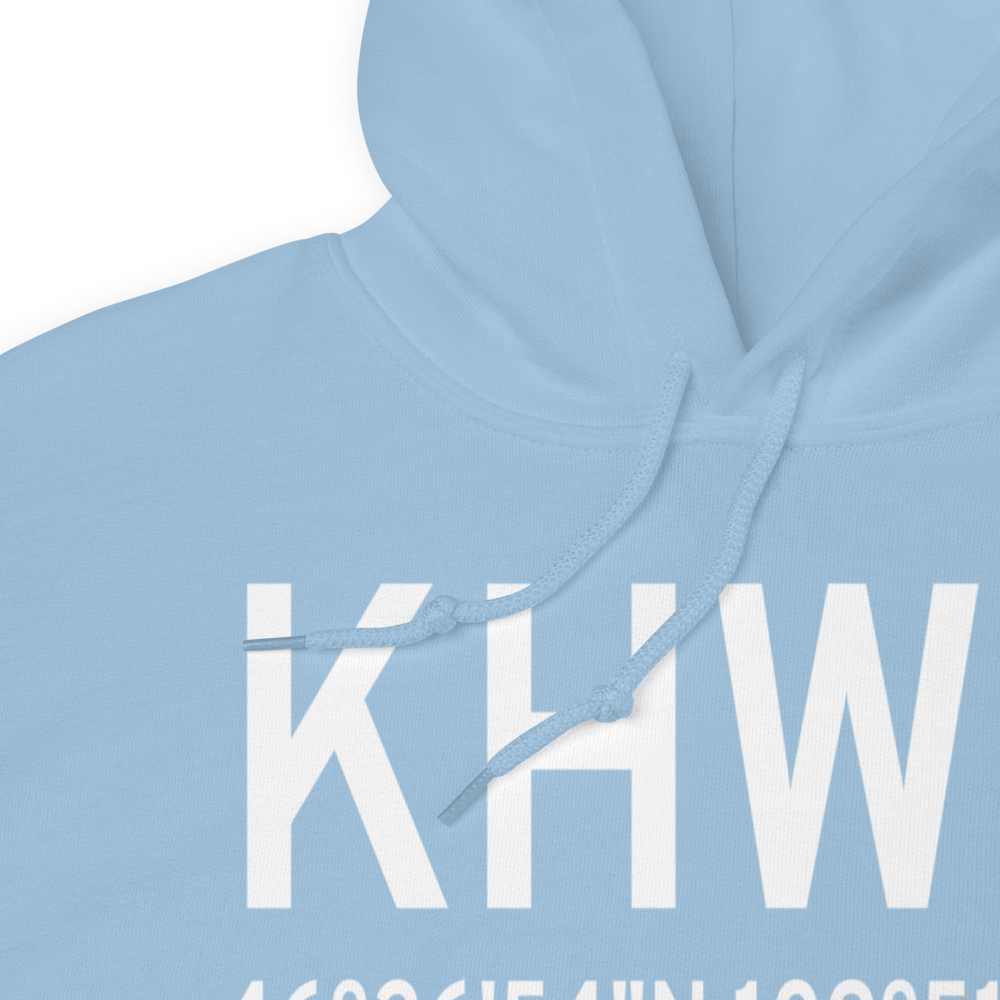 Wheatland County At Harlowton Airport (KHWQ) ICAO Hoodie Sweatshirt 