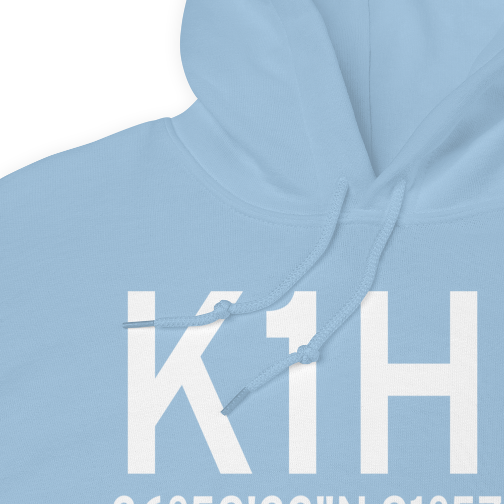 Willow Springs Memorial Airport (K1H5) ICAO Hoodie Sweatshirt 